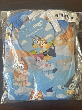 NIB Bluey Steepytime Fitted Crib Sheet Standard Crib